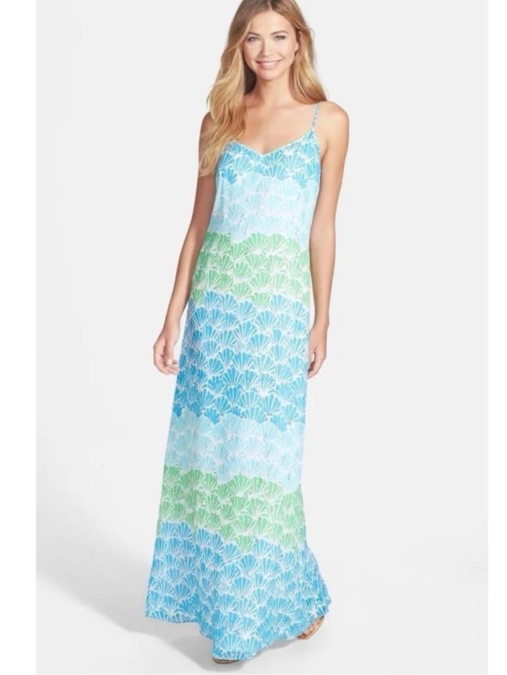 Lilly Pulitzer Spaghetti Strap Dress in Shell Shacked